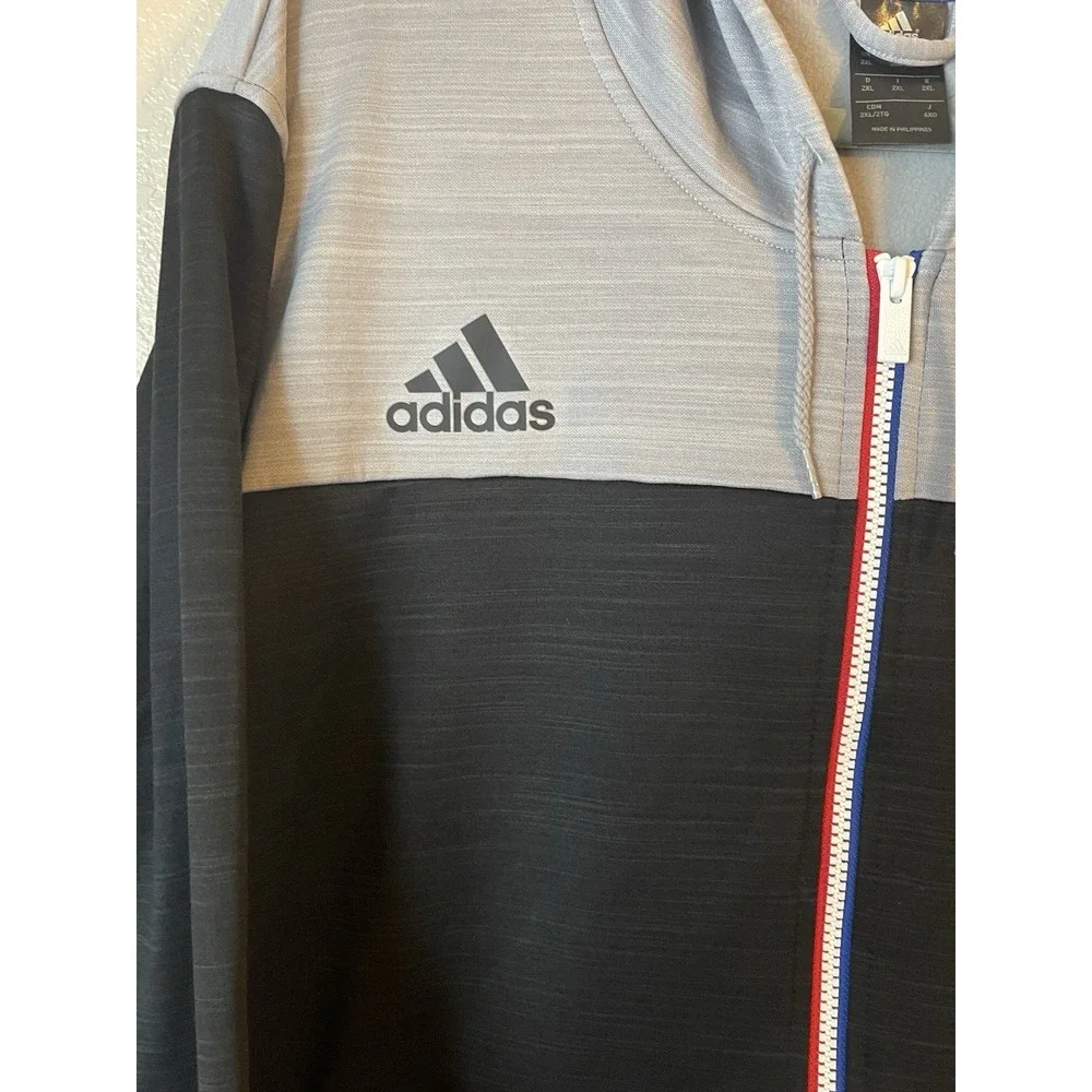 Men's 2XL NWOT Brooklyn Nets Adidas 2015 All Star Full Zip Hoodie